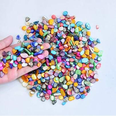 Mảnh vụn cầu vồng không đều, 150g/300g, thích hợp cho các dự án thủ công DIY, trang trí bể cá, bình hoa, trang trí nhà cửa, khung bình hoa, tranh tường thủ công, trang trí theo chủ đề bãi biển và các dự án sáng tạo, vật liệu thủ công DIY sáng tạo.