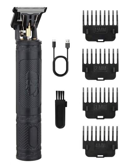  HIENA 1pcsBlack Cordless Hair Trimmer, Electric Razor, Exquisite Shaving, USB Charging.