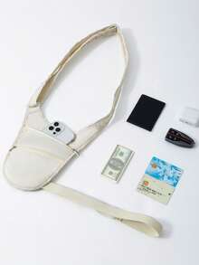 三色防盗隐藏式斜挎包，可调节设计，隐形防盗腰包，纤薄旅行钱包，适合日常使用和旅行，可存放现金、卡片、手机，为旅行者、上班族和注重安全的人士提供安全保障，是机场旅行、城市探索、休闲出游和节日礼物的理想之选。 - 彩色 - 查看 7