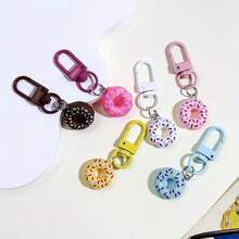Cute Donut Keychains Set - 12pcs ABS Resin & Alloy Charms With Lobster Clasps - Key Rings For Purses Cars Backpacks | Birthday Gifts For Women Men - Couples Friends - Multicolor - View 7