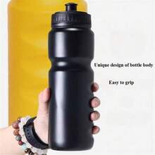 1 Piece 500ml/16.9 Ounces, Leak Proof, Drop Proof, Splash Proof, PP+ PE Material, Nordic Minimalist Sports Kettle, Straight Anti Slip Patterned Cup Body, Anti Mold And Antibacterial Process, Four Season Bicycle And Football Training Water Bottle, Christmas Father's Day Practical Gift - Multicolor - View 6