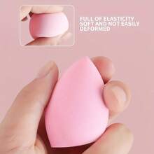 12PCSLarge Bevel Cut Makeup Sponge, Fluff-Free Soft Expandable Fast-Drying Beauty Sponge For Basic Makeup - Multicolor - View 12