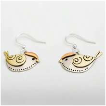 1 Đôi bông tai móc hình chim phong cách Bohemian dành cho nữ - Trang sức lấy cảm hứng từ động vật dễ thương, bông tai hình chim sẻ cổ điển, quà tặng sinh nhật, Valentine, thích hợp đeo hàng ngày và dự tiệc - Kiểu dáng tinh tế chủ đề động vật - Bạc - Xem 1