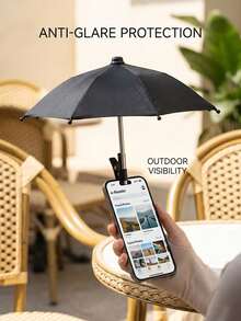 Mini Phone Umbrella, UV Protection Sunshade, Foldable Phone Sun Shade, Suitable For Delivery Riders, Motorcyclists, Outdoor Travelers, Cyclists, Beach Fishing, Portable Small Sunshade, Phone Holder Accessory - Multicolor - View 15