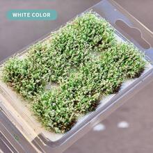 8Pcs 10mm Miniature Flower Tufts, Static Grass Tufts Realistic Artificial Shrubs For Railway Scenery, Wargame Terrain, DIY Model Material For Sand Table & Fairy Garden - As Photos - View 17