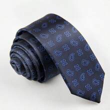 1pc Floral & Geometric Print Casual Polyester Necktie, Handmade Narrow 6cm/3.26in, Spring/Autumn - Multicolor - View 14