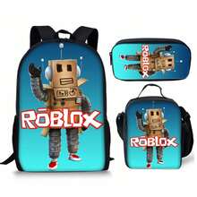 3D Game Backpack Set - New Year Gift For Pupils, Large Capacity School Bag With Lunch Bag - 16 - Xem 2