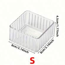 2件/1件抽屉/桌面化妆品收纳盒，透明梳妆台收纳盒，防滑多隔层珠宝及小物件收纳盒，优雅家居装饰收纳盒，秋季卧室装饰 - 無色 - 查看 17