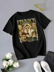 Finnick Odair T-Shirt, Hunger Games Unisex Tee - Black - View 6