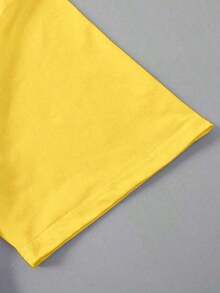 Camiseta Estampada Casual - Amarillo - Ver 3