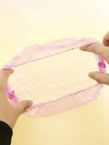 100pcs Disposable Transparent Hair Dyeing Cap, Extra Large & Thick, 9.45inch - Multicolor - View 10