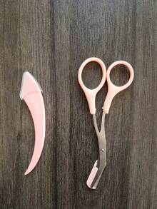 眉毛修剪工具套装（梳子和剪刀二合一） - 彩色 - 查看 6