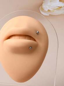 时尚粘贴式假唇钉套装 - 无需穿孔的唇环眉钉面部穿孔饰品 - 貼紙鼻環套裝 - 查看 7