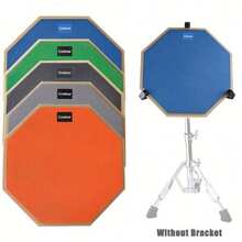 8-Inch Double-Sided Triple-Layer Silent Drum Practice Pad - Rubber Mute Pad For Drum Kit Beginners - Multicolor - View 6