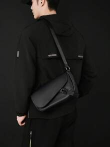 Waterproof Soft Leather Men's Crossbody Bag, Business Commuter Shoulder Bag, PU Large Capacity Daily Men's Bag, Stylish And Versatile - Multicolor - View 6