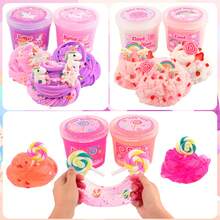 6 paquetes de slime, slime rosa, kit de slime de nube, juguete apretable, set de slime, kit de fiesta, relleno de bolsa de regalo, regalo de cumpleaños, cosas lindas - Multicolor - Ver 6