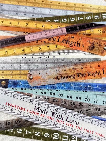 20张/包 复古创意长条混合材质贴纸，剪贴簿DIY装饰套装