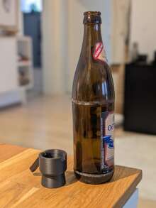 1pc 3D Printed Bottle Opener, Creative Funny Beer Bottle Launching Opener, Multifunctional Bottle Cap Remover - Black - View 7