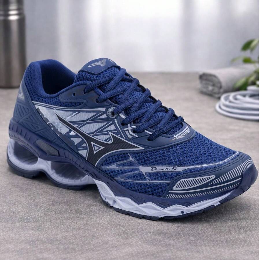 Wave Creation Men's Athletic Shoes With Springs For Gym Use - 藏蓝色 - 查看 1