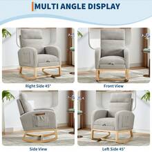 Living Room Chairs - Light Gray - View 5