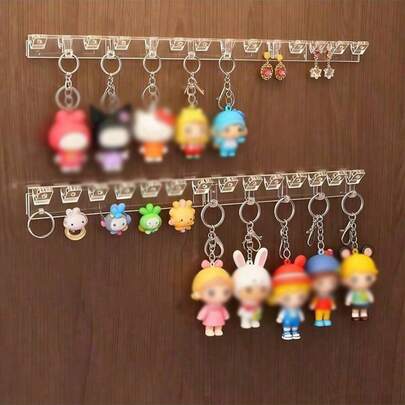 3件套壁挂式装饰架 - 可爱收藏品收纳架，多层置物架，节省空间的垂直储物架，适用于房间、爱好者收藏，可安装（适用于手办、人偶）