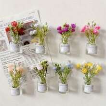 8PCS Mini Vase Magnets - Pod Vase Magnets 2025 All New Cute Mini Fridge Magnets 3D Vase Fun Fridge Accessories Kitchen Decor (Multi-Colored) Holiday Gifts - 顏色混合 - 查看 4