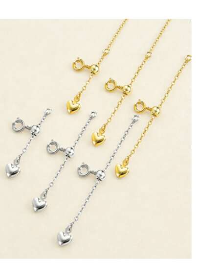 3 件装项链延长链，可调节滑扣项链手链延长链，不锈钢黄铜手链延长链，适用于项链、手链等珠宝制作