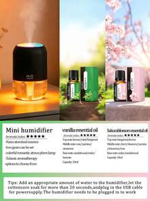 200ml Car Humidifier, 3 Colors, Ultrasonic Atomization (Quiet), 6 Fragrances, LED Light, USB Powered, Auto Shut-Off, Suitable For All Car Models And Locations, Multi-Set Gift Pack - A - View 26