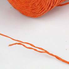Sợi raffia tròn, dây raffia, sợi cỏ raffia để dệt, mũ dệt mùa hè bằng cỏ bông, sợi cỏ bông để móc túi. - A - Xem 7