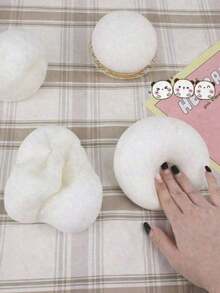 Japanese Slow Rebound Steam Bun Stress Relief Toy, Student Classroom Game Toy To Relieve Emotion And Anxiety, Suitable For Games, Toys, Fun Trinkets, Girls' Toys, Games, Stress Relief Toys, Party Favor Bag Fillers, Boys' Toys, Girls' Toys, Gifts, Men's Gifts, Cute, Cute Trinkets, Birthday Gifts - Large Bao Squishy - 查看 5