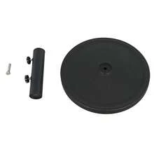 Outdoor 26lb Steel Round Umbrella Base, Black Finish - 26 Lb - View 4