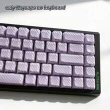 136 Keys Full Set Purple Wave Keycaps, Suitable For Mechanical Keyboard And Magnetic Axis Keyboard DIY - View 4