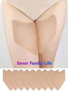 2pcs Anti-Chafing Thigh Bands, Thigh Friction Tape, Transparent Protective Pads, Suitable Women's Inner Thighs And Calves, Comfortable 3MQB - 薄款 - 查看 6