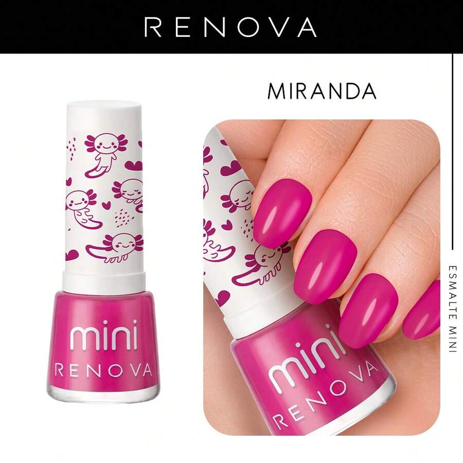 Renova Mini Miranda Nail Polishes 7.7ml - Hot Pink - View 1