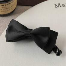 1个双蝴蝶结香蕉发夹，2025新款优雅马尾辫发饰 - 彩色 - 查看 10