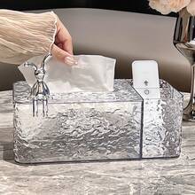 Luxury Tissue Box, Living Room Desktop Remote Control Storage Box, Napkin Holder, High-End Facial Tissue Box - Multicolor - View 5
