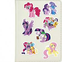 Hasbro 50张可爱贴纸，ins风卡通贴纸，适用于剪贴簿、笔记本、水瓶、电脑等，创意卡通贴花 - 多色 - 查看 2