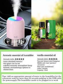 USB Powered Humidifier, 2-In-1 Aroma Diffuser Humidifier, Available In 3 Colors, Portable & Compact, Ultrasonic Quiet Humidifying, Suitable For Bedroom, Hotel, Dorm, Bathroom, Pet Room, Yoga Studio, Etc. - Mist - View 23