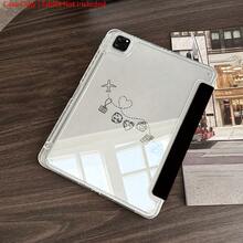 1 Piece Travel Doodle World Map Protective Tablet Case Folio Table Case With Pen Holder Compatible With IPad 10.9/10.2/ Air 5th Gen/Pro11/10th/9.7/Air 2/ (7th Gen)/ (8th Gen)/ Air 4/5/ Pro 11/ 10th Generation 10.9-Inch 2022 Smart Case/ Air 13(M3 2025)/ Air 11(M3 2025)/ Air 11(M3 2025)/ 11(A16 2025)/Compatible With Galaxy Tab S10+/S9/A9,Compatible With Xiaomi5/5PR/6/6PRO/7/7PRO - Multicolor - View 5