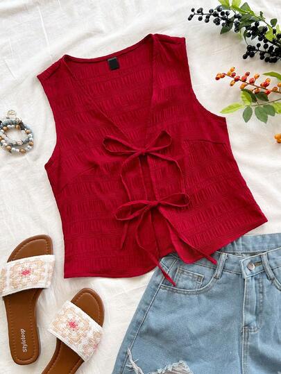 Blusas para Mujer sin Mangas Estampado Leopardo Casual de Verano, Tops de Mujer Cortos