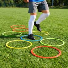 Professional Football Training Equipment Set Agility Ladder, Hurdles, Marker Cones, Rings, And Parachute For Speed, Drills, And Coordination - Set 2 (1 Agility Ladder Plate + 20 - View 5