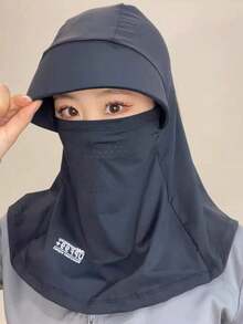 夏季新款女士防晒帽，颈部和面部防护，骑行遮阳帽，防紫外线，集面罩于一体，适合夏季、海滩和度假穿着。 - 彩色 - 查看 8