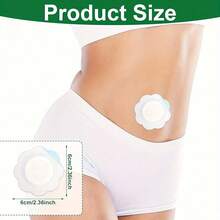 20/100/200pcs Unscented Self-Adhesive Navel Patch - Water-Soluble, Oil-Free, Disposable Castor Oil Care Pad - Multicolor - View 4