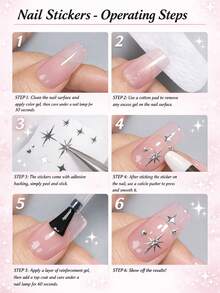 4/7张字母美甲贴纸，A-Z首字母美甲贴花，自粘英文字母美甲贴纸，适用于DIY美甲凝胶亚克力指甲 - 彩色 - 查看 4