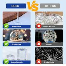 240ml/500ml Epoxy Resin Kit, 2-Part Self-Leveling Casting Resin Starter Set, Suitable For Beginners In Casting, Coating, Art, Jewelry Making, DIY Crafts - A - View 4