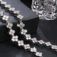 1pc Women's Brass Floral Luxury Jewelry Set, Necklace Jewelry Gift - Flower Necklace - View 5