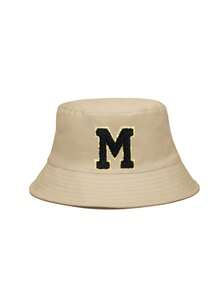 1顶A-Z字母渔夫帽婴儿遮阳帽男女童通用防晒帽 - 卡其色 - 查看 7