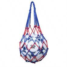 Basketball/Football/Volleyball Ball Carrying Mesh Bag, Thick Netting Holds 10-20 Balls - Multicolor - View 1