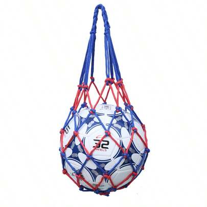 Bolsa de malla para transportar balones de baloncesto/fútbol/voleibol, red gruesa que sostiene de 10 a 20 balones