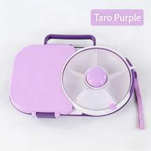 Large Portable Lunch Bag With Rotatable Lunch Box, Suitable For Carrying Snacks. Rotatable Fruit Plate With Sealed Dried Fruit Tray, Prevents Moisture (Multiple Options Available) - Multicolor - View 11